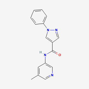 N-(5-methylpyridin-3-yl)-1-phenylpyrazole-4-carboxamide