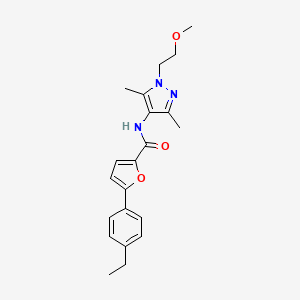 5-(4-ethylphenyl)-N-[1-(2-methoxyethyl)-3,5-dimethylpyrazol-4-yl]furan-2-carboxamide