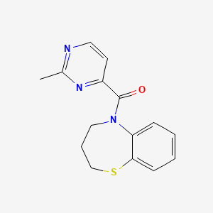 3,4-dihydro-2H-1,5-benzothiazepin-5-yl-(2-methylpyrimidin-4-yl)methanone