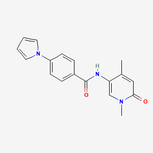 N-(1,4-dimethyl-6-oxopyridin-3-yl)-4-pyrrol-1-ylbenzamide