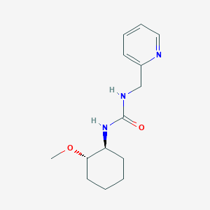 molecular formula C14H21N3O2 B7651199 1-[(1S,2S)-2-methoxycyclohexyl]-3-(pyridin-2-ylmethyl)urea 