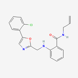 2-[[5-(2-chlorophenyl)-1,3-oxazol-2-yl]methylamino]-N-prop-2-enylbenzamide