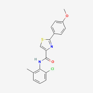 N-(2-chloro-6-methylphenyl)-2-(4-methoxyphenyl)-1,3-thiazole-4-carboxamide