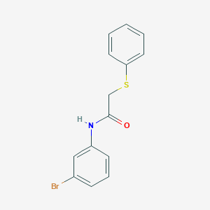 N-(3-bromophenyl)-2-phenylsulfanylacetamide