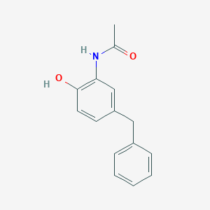 molecular formula C15H15NO2 B7651278 N-(5-benzyl-2-hydroxyphenyl)acetamide 