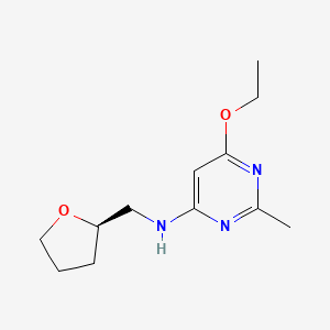 6-ethoxy-2-methyl-N-[[(2R)-oxolan-2-yl]methyl]pyrimidin-4-amine