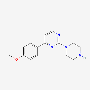 4-(4-Methoxyphenyl)-2-piperazin-1-ylpyrimidine