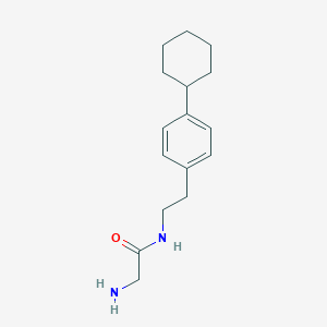 molecular formula C16H24N2O B7651358 2-amino-N-[2-(4-cyclohexylphenyl)ethyl]acetamide 