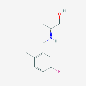 (2S)-2-[(5-fluoro-2-methylphenyl)methylamino]butan-1-ol