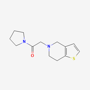 2-(6,7-dihydro-4H-thieno[3,2-c]pyridin-5-yl)-1-pyrrolidin-1-ylethanone