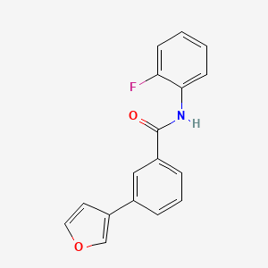 N-(2-fluorophenyl)-3-(furan-3-yl)benzamide