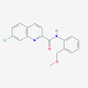 7-chloro-N-[2-(methoxymethyl)phenyl]quinoline-2-carboxamide