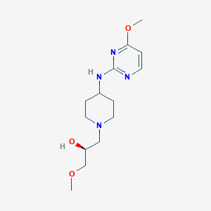 (2S)-1-methoxy-3-[4-[(4-methoxypyrimidin-2-yl)amino]piperidin-1-yl]propan-2-ol