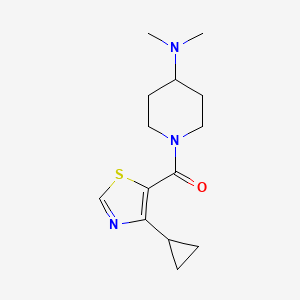 (4-Cyclopropyl-1,3-thiazol-5-yl)-[4-(dimethylamino)piperidin-1-yl]methanone