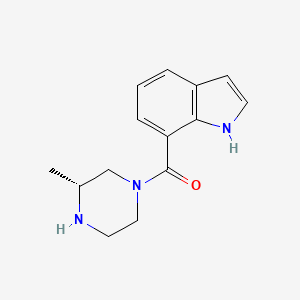 1H-indol-7-yl-[(3R)-3-methylpiperazin-1-yl]methanone