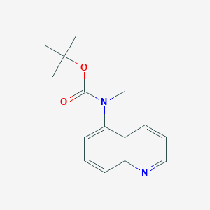 tert-butyl N-methyl-N-quinolin-5-ylcarbamate