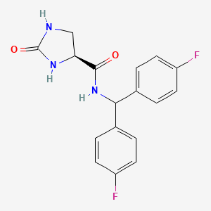 (4S)-N-[bis(4-fluorophenyl)methyl]-2-oxoimidazolidine-4-carboxamide