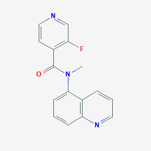 3-fluoro-N-methyl-N-quinolin-5-ylpyridine-4-carboxamide