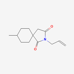 molecular formula C13H19NO2 B7651840 8-Methyl-2-prop-2-enyl-2-azaspiro[4.5]decane-1,3-dione 