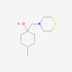 4-Methyl-1-(thiomorpholin-4-ylmethyl)cyclohexan-1-ol