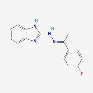 N-[(E)-1-(4-fluorophenyl)ethylideneamino]-1H-benzimidazol-2-amine