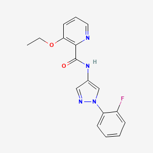 3-ethoxy-N-[1-(2-fluorophenyl)pyrazol-4-yl]pyridine-2-carboxamide