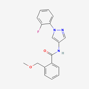 N-[1-(2-fluorophenyl)pyrazol-4-yl]-2-(methoxymethyl)benzamide