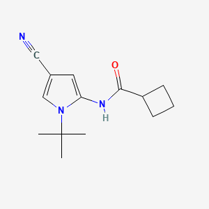 N-(1-tert-butyl-4-cyanopyrrol-2-yl)cyclobutanecarboxamide