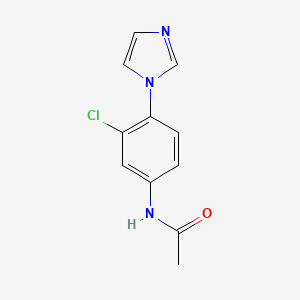 N-(3-chloro-4-imidazol-1-ylphenyl)acetamide