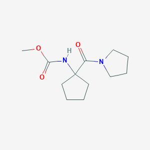 methyl N-[1-(pyrrolidine-1-carbonyl)cyclopentyl]carbamate