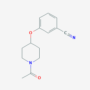 3-(1-Acetylpiperidin-4-yl)oxybenzonitrile