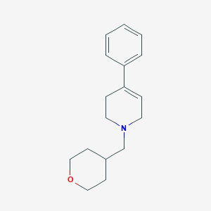 molecular formula C17H23NO B7652050 1-(oxan-4-ylmethyl)-4-phenyl-3,6-dihydro-2H-pyridine 