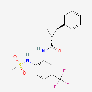 (1R,2R)-N-[2-(methanesulfonamido)-5-(trifluoromethyl)phenyl]-2-phenylcyclopropane-1-carboxamide