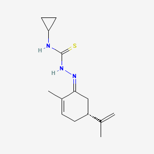 1-cyclopropyl-3-[(Z)-[(5R)-2-methyl-5-prop-1-en-2-ylcyclohex-2-en-1-ylidene]amino]thiourea