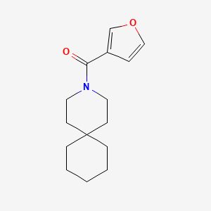 molecular formula C15H21NO2 B7652068 3-Azaspiro[5.5]undecan-3-yl(furan-3-yl)methanone 