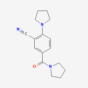 5-(Pyrrolidine-1-carbonyl)-2-pyrrolidin-1-ylbenzonitrile