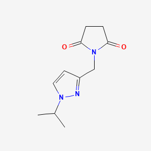 1-[(1-Propan-2-ylpyrazol-3-yl)methyl]pyrrolidine-2,5-dione