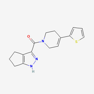 1,4,5,6-tetrahydrocyclopenta[c]pyrazol-3-yl-(4-thiophen-2-yl-3,6-dihydro-2H-pyridin-1-yl)methanone