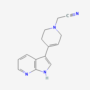 2-[4-(1H-pyrrolo[2,3-b]pyridin-3-yl)-3,6-dihydro-2H-pyridin-1-yl]acetonitrile