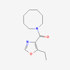 molecular formula C13H20N2O2 B7652145 Azocan-1-yl-(5-ethyl-1,3-oxazol-4-yl)methanone 