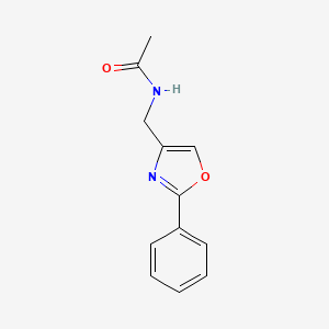 N-[(2-phenyl-1,3-oxazol-4-yl)methyl]acetamide