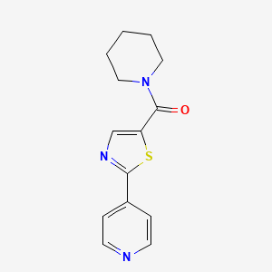 Piperidin-1-yl-(2-pyridin-4-yl-1,3-thiazol-5-yl)methanone