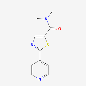 N,N-dimethyl-2-pyridin-4-yl-1,3-thiazole-5-carboxamide