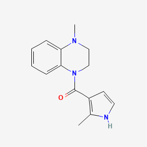 (4-methyl-2,3-dihydroquinoxalin-1-yl)-(2-methyl-1H-pyrrol-3-yl)methanone