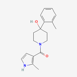 [4-hydroxy-4-(2-methylphenyl)piperidin-1-yl]-(2-methyl-1H-pyrrol-3-yl)methanone