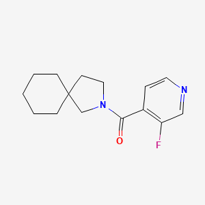 molecular formula C15H19FN2O B7652217 2-Azaspiro[4.5]decan-2-yl-(3-fluoropyridin-4-yl)methanone 