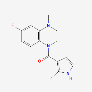 (6-fluoro-4-methyl-2,3-dihydroquinoxalin-1-yl)-(2-methyl-1H-pyrrol-3-yl)methanone