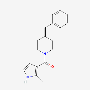 (4-benzylidenepiperidin-1-yl)-(2-methyl-1H-pyrrol-3-yl)methanone