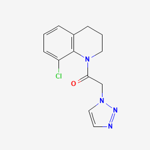 1-(8-chloro-3,4-dihydro-2H-quinolin-1-yl)-2-(triazol-1-yl)ethanone