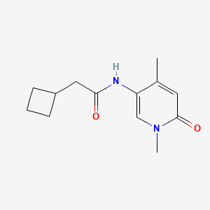 2-cyclobutyl-N-(1,4-dimethyl-6-oxopyridin-3-yl)acetamide